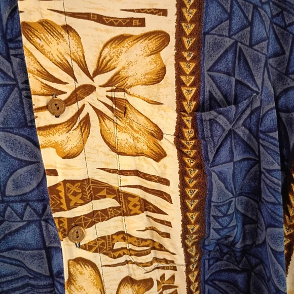 VTG KosiBali Collection Men's XL Lightweight Hawaiian Floral Pattern Summer Top - Picture 8 of 8